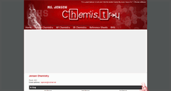 Desktop Screenshot of jensenchemistry.com