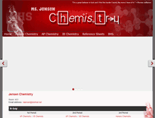 Tablet Screenshot of jensenchemistry.com